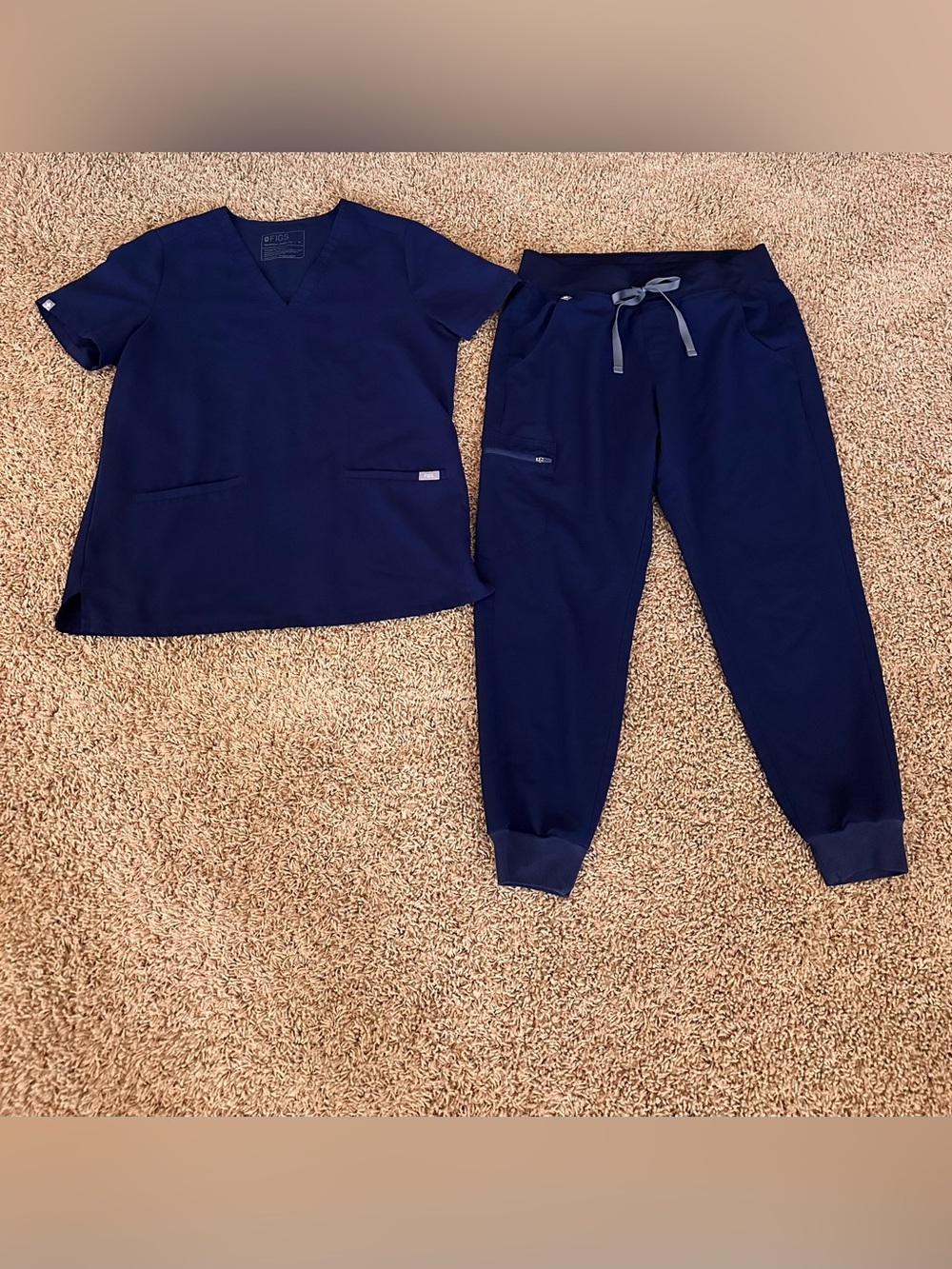 Figs Navy Scrub Set Medium Petite